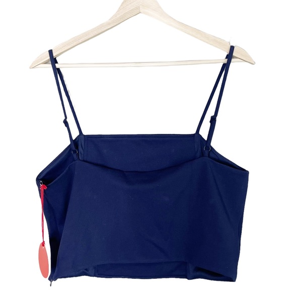 ANTHROPOLOGIE Eva Franco Ponte Trench Sailor Blouse Crop Corset Top Size 12 - Picture 7 of 11